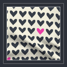 FABRIC - Uncommon Heart - cute girly mod pop art