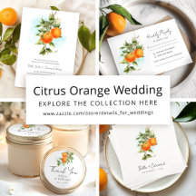 Citrus Orange Wedding Collection
