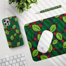 Green Leaves with Red Berries Collection