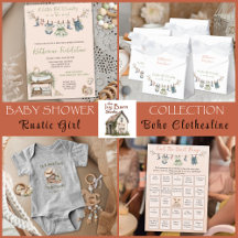 A Little Bit O' Country Baby Shower Clothesline