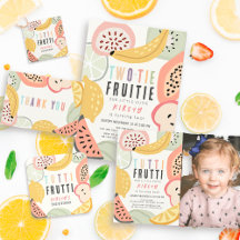Tutti Frutti Fruits Muted Color Kid's Birthday
