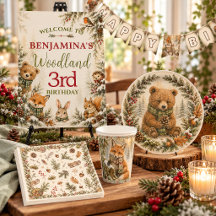 Woodland Winter Birthday Party Essentials
