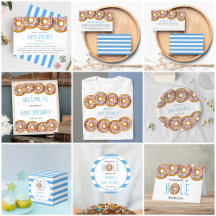 Modern Donut Boys Baby Shower Sprinkle