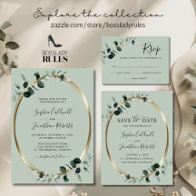 Eucalyptus Gold Sage Elegant Script Typography