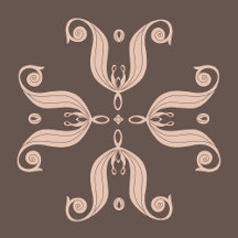 Kazakh tulips pattern 