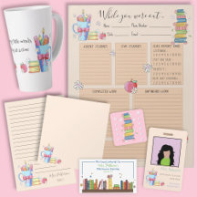 Watercolor books, pens, little flowers and hearts