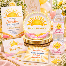 Modern Minimal Sunshine Baby Shower