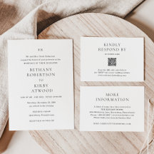 Elegant Black and White Classic Wedding Collection