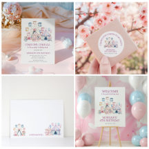 Circus Cute Pastel Kids Birthday 