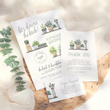 Let's Shower The Bride   Modern Boho Houseplants