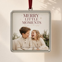 Modern Personalized Family Photo Christmas 