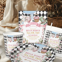 Alice in Wonderland Tea for Two Flower Frame