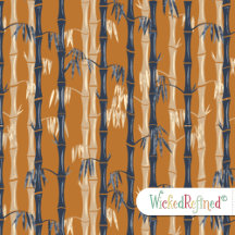 Bamboo Forest Mid Century Modern Rust
