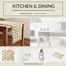 Kitchen & Dining   Simple Modern Gold Starburst