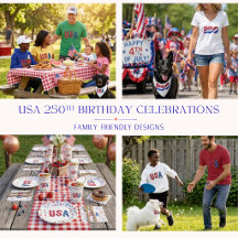USA 250th Birthday Celebration Ideas and Supplies