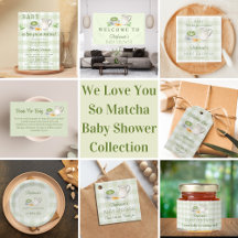 Light Green Matcha Themed Baby Shower