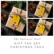 The Sweetest Noel Gift Tag Set   Christmas Tags