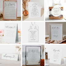 Wedding Dessert Bar Signs & Labels