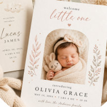 Birth Announcement Cards Cute & Personalized 