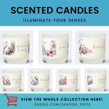 Coastal Beach-Themed Scented Candles