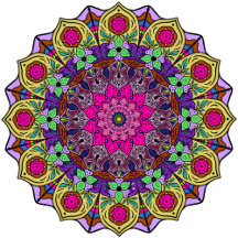 ma - 12 Petals - PinkFlower Mustard