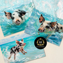 Pig Decoupage Tissue Paper