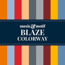 FABRIC - BLAZE Colorway - sewing textiles
