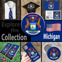 Michigan, Michigan Flag, USA