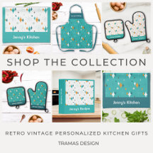 Retro Vintage Personalized Kitchen Gifts