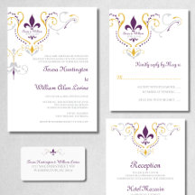 Fleur de Lis Invitations