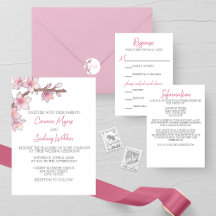 Watercolor Cherry Blossom Wedding Collection