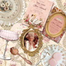 Rococo Bridal Shower Invitations