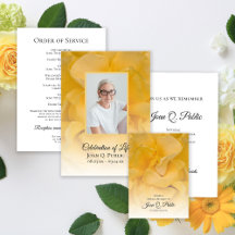 Yellow Rose Flower Petals Funeral Memorial 