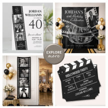 Film Strip Hollywood Movie Party