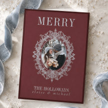 Heirloom Burgundy & Dusty Blue Christmas Suite