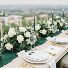 Moody Emerald Green & Gold Luxury Wedding