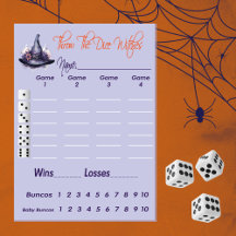 Bunco Throw The Dice Witches