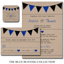 The Modern Blue Bunting Wedding Collection