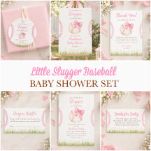 Little Slugger Baseball Baby Shower Collection