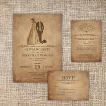Vintage Rustic Old Parchment Victorian Wedding