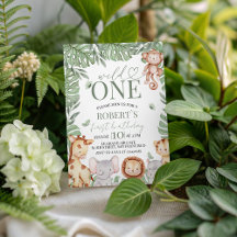 Wild One Jungle Birthday Collection