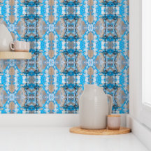Home & Living with vintage blue and gray pattern