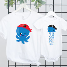 Pirate Animals - Baby and Kids Clothes