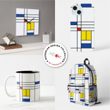 MONDRIAN II   MINIMALIST DE STIJL MODERN ART