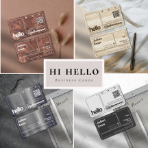 Casual Hi Hello Business Cards