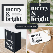 Merry & Bright Bold Typography   Black