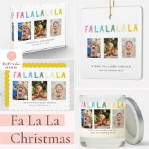 Fa La La Christmas cute Pastel Collage