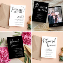 Wedding Rehearsal Dinner Invitations