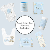 Pastel Teddy Bear Nursery Collection