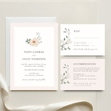 POPPY | Ivory Cream Watercolor Floral Wedding 